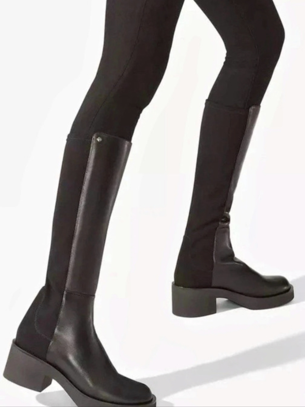 Stuart Weitzman 5050 Gisele Knee-High Boot Black Heeled Boots US 8M
